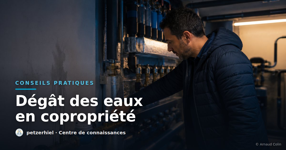 Dégât des eaux en copropriété : qui prévenir et quoi conserver