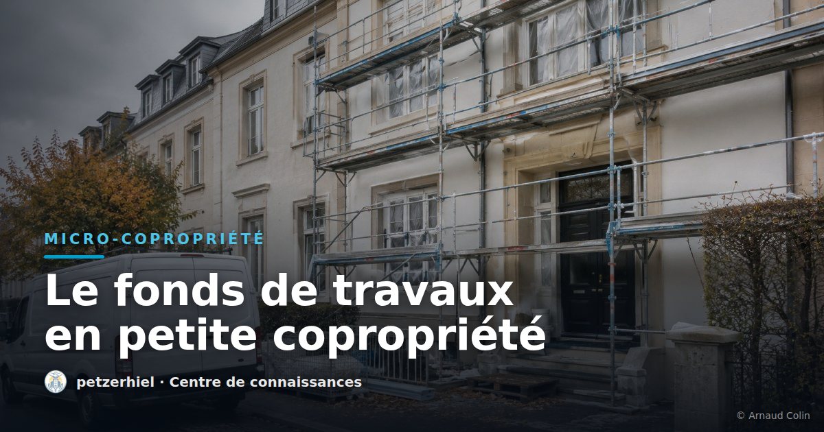 Fonds de travaux d'une copropriété luxembourgeoise