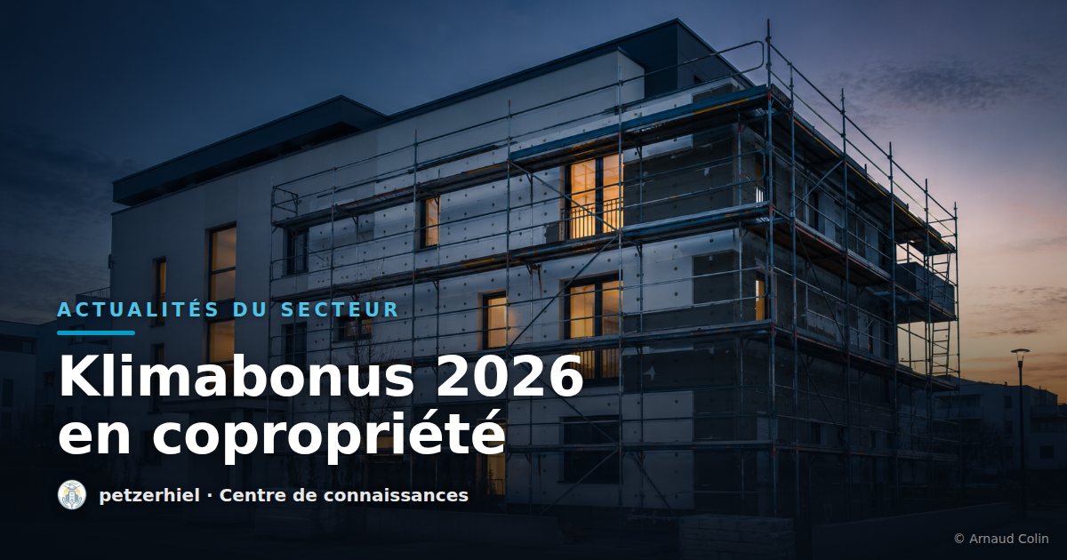 Klimabonus 2026 : préparer un dossier de rénovation en copropriété