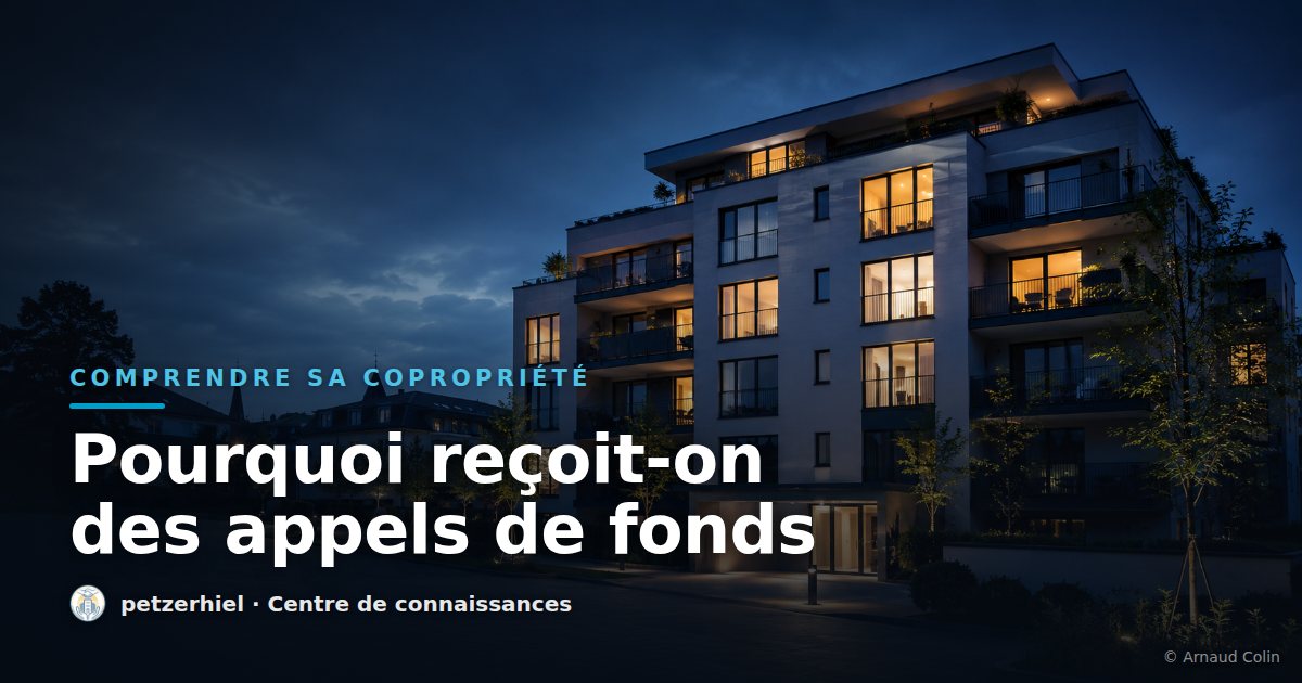 Pourquoi reçoit-on des appels de fonds ?